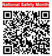 National Safety Month QR Code.